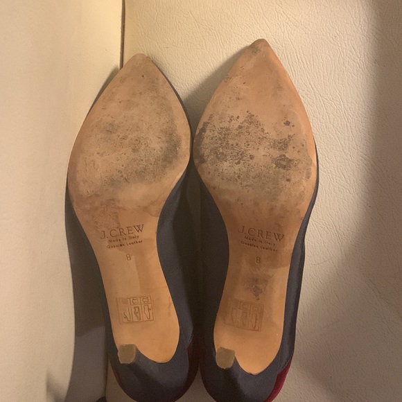 J. CREW - Falsetto Velvet Bow pump, Size 8 - Picture 5 of 7